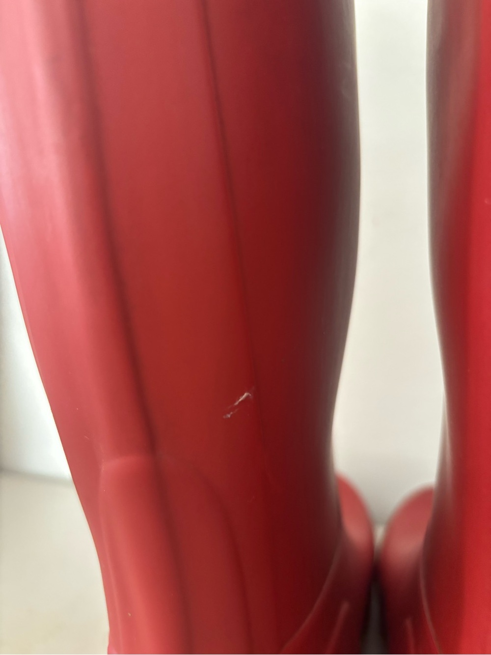 Hunter Women's Original Tall Rain Boots - Military Red Size 10 - Picture 8 of 9